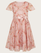 Rose Print Dress, Pink (PINK), large