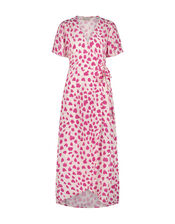 Fabienne Chapot Print Wrap Dress, Pink (PINK), large