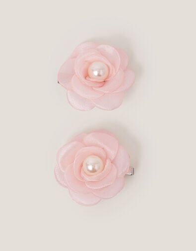 2-Pack Flower Girl Hair Clips, Pink (PINK), large
