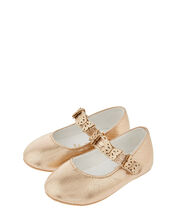 Baby Savannah Butterfly Walker Shoes, Gold (GOLD), large