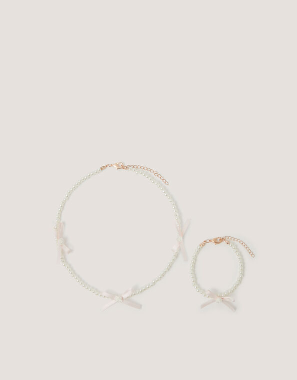 Corsage Floral Pearl Headband, Pink (PINK), large