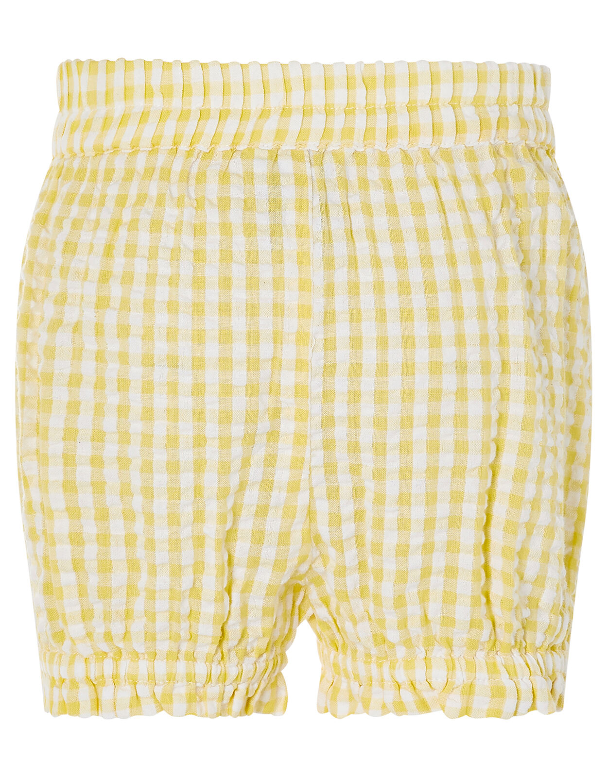 yellow gingham shorts