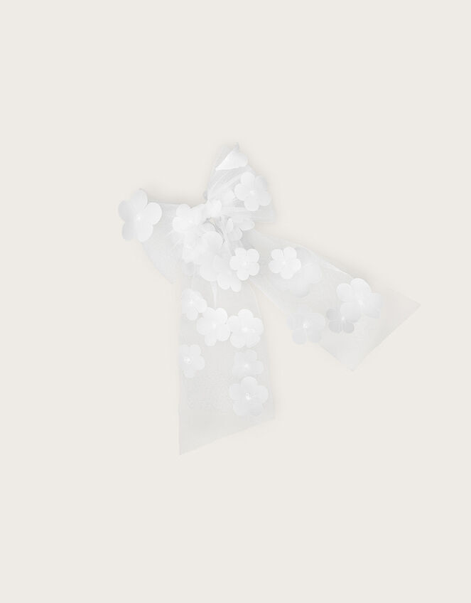 Lauren Flower Bow Hair Clip, , large