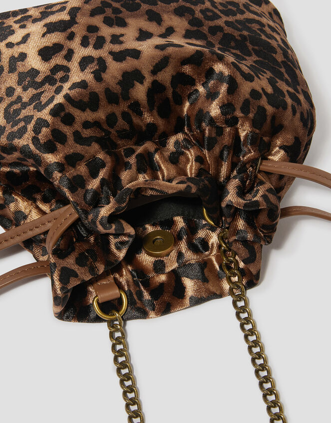 Lisa Leopard Print Pouch Bag, , large