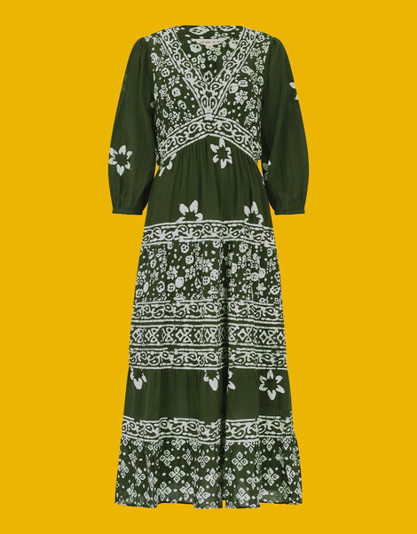 East Christine Gauze Dress Green, Green (GREEN), large