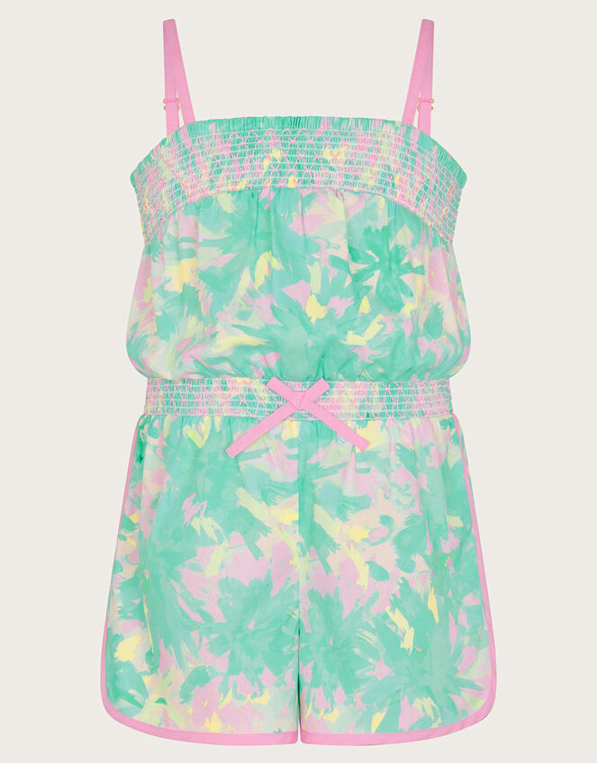 Splash Palm Playsuit, Green (GREEN), large