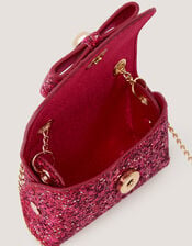 Mini Glitter Crossbody Bag, Red (CHERRY), large