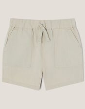 Plain Drawstring Shorts, Natural (STONE), large