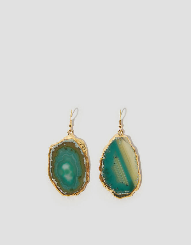 Statement Agate Drop Earrings, , large
