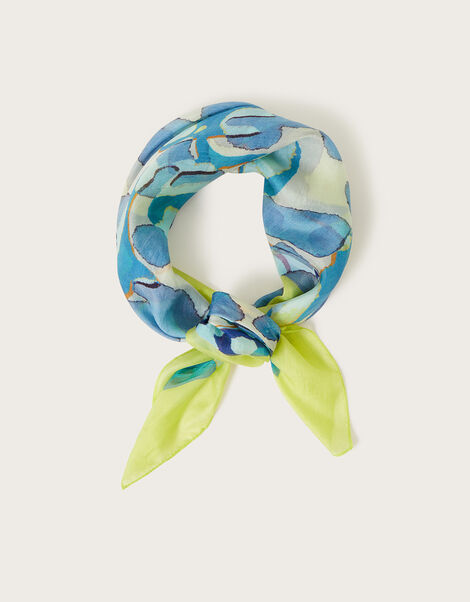 Abstract Silk Scarf, , large