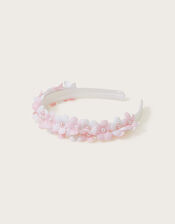 Layla Tonal Flower Headband, , large