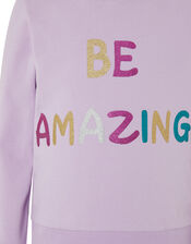 Be Amazing Hoody, Purple (LILAC), large