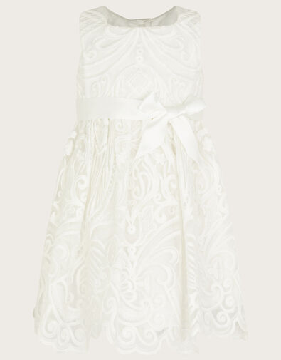 Baby Alea Soft Lace Dress Ivory, Ivory (IVORY), large