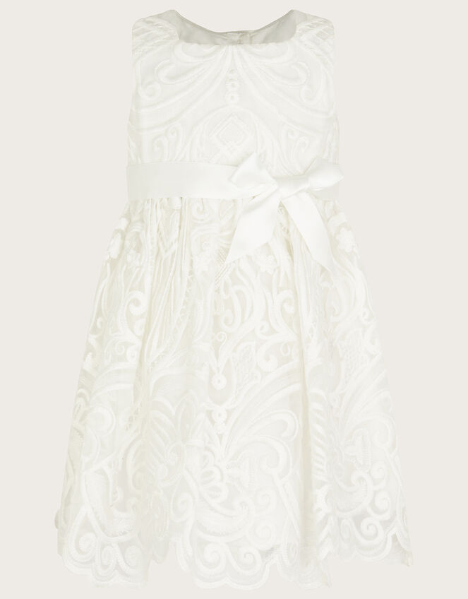 Baby Alea Soft Lace Dress, Ivory (IVORY), large