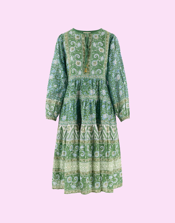 Dilli Grey Issy Print Midi Dress, Green (GREEN), large