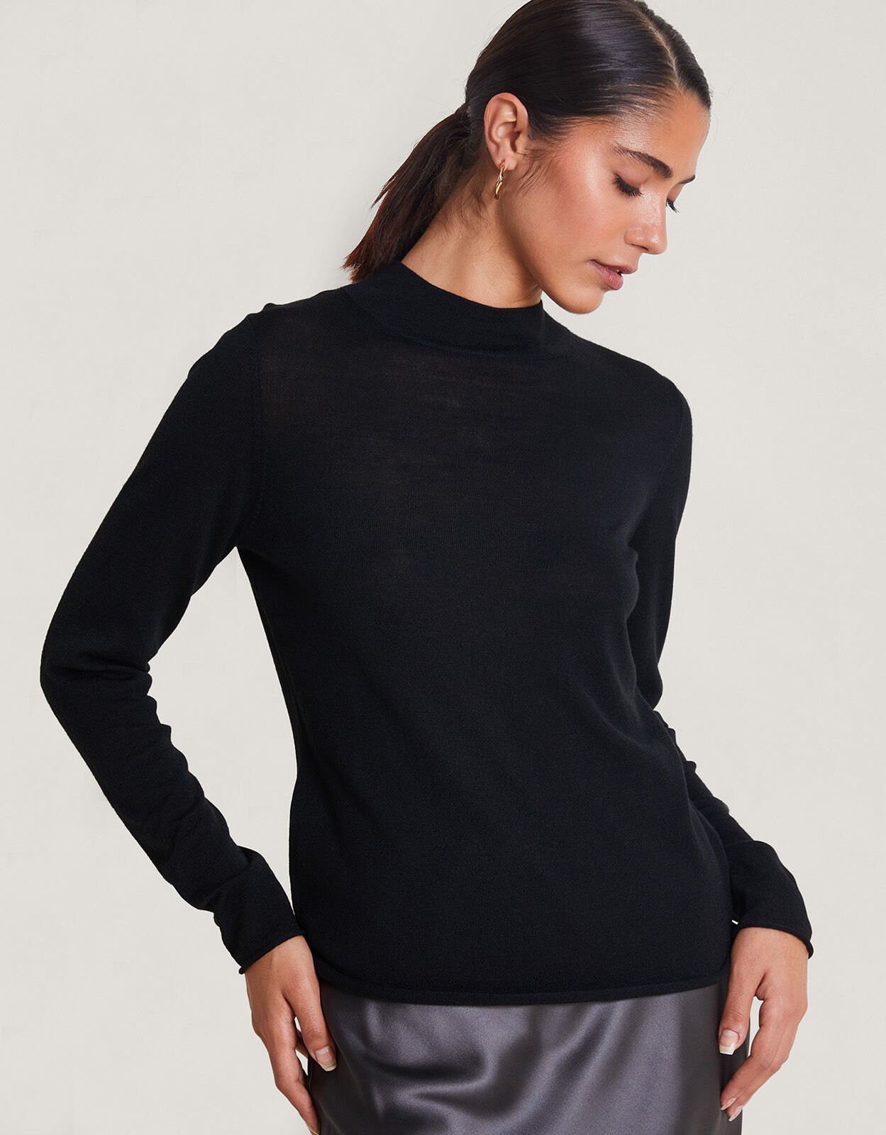 Black turtleneck womens uk shop