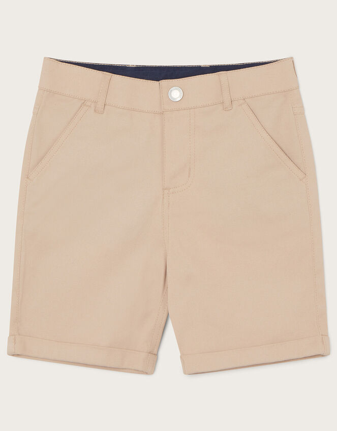Chino Easy Fastening Smart Shorts, Natural (STONE), large