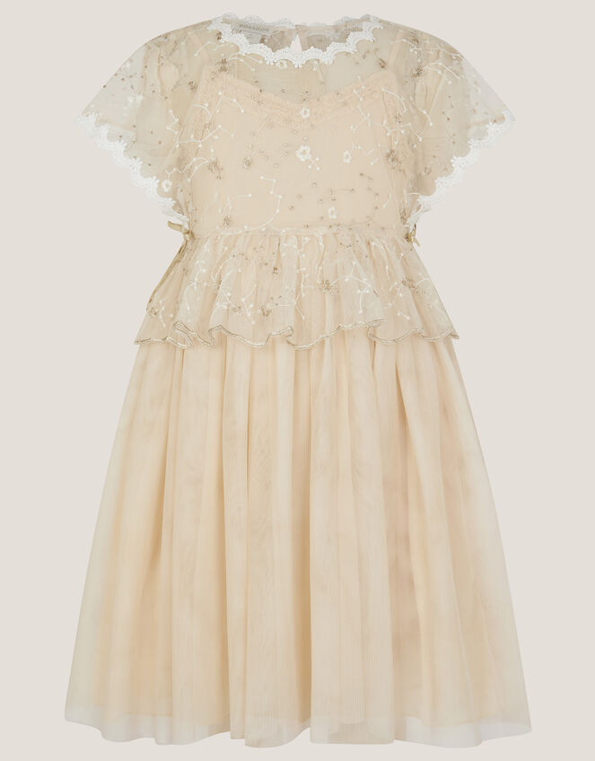 Moya 2-in-1 Embroidered Tulle Dress, Pink (PALE PINK), large