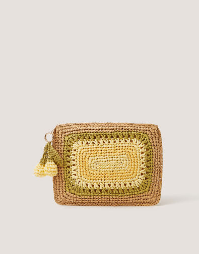 Darla Lemon Crochet Pouch, , large