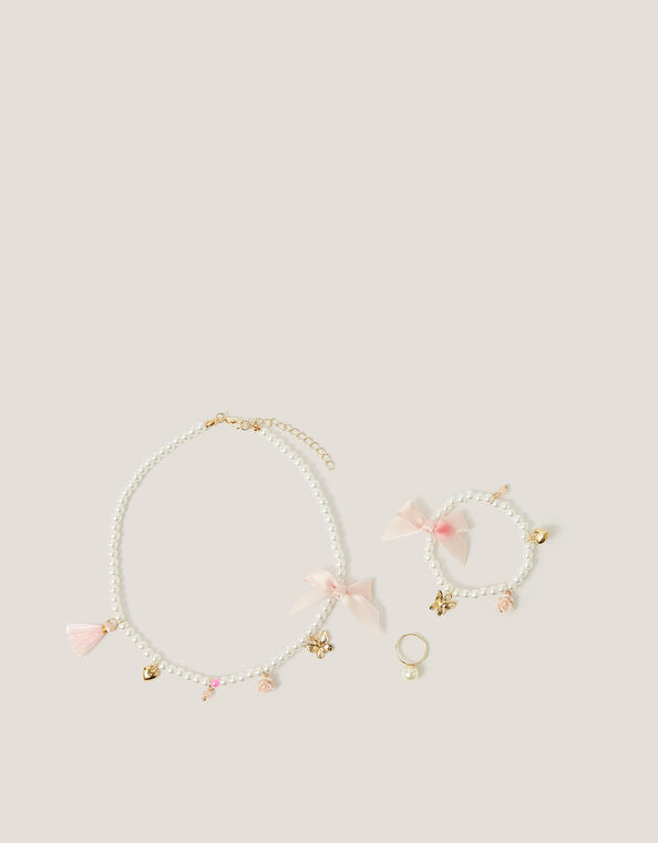 Pearl Charm Jewelry Set, , large