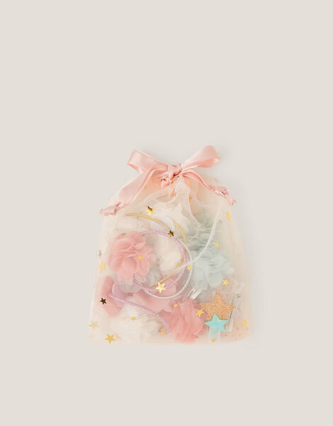 14-Pack Flower Hair Bands & Clips, , large