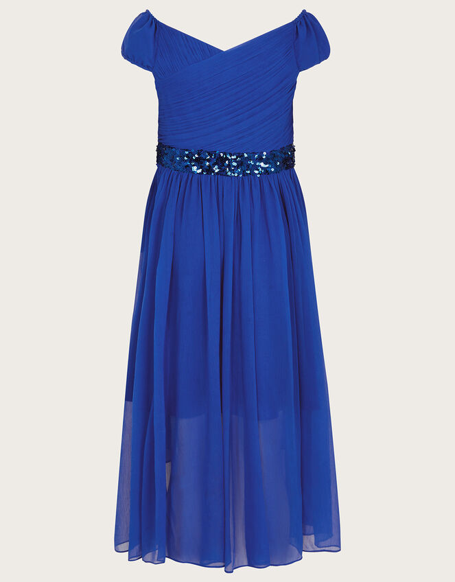 Abigail Bardot Prom Dress, Blue (BLUE), large