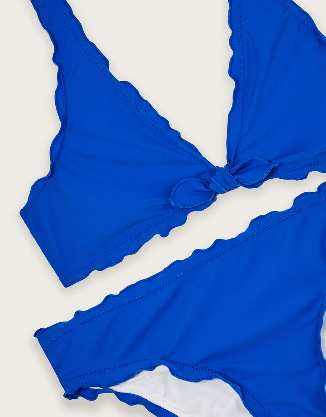 Frill Bikini Set, Blue (BLUE), large