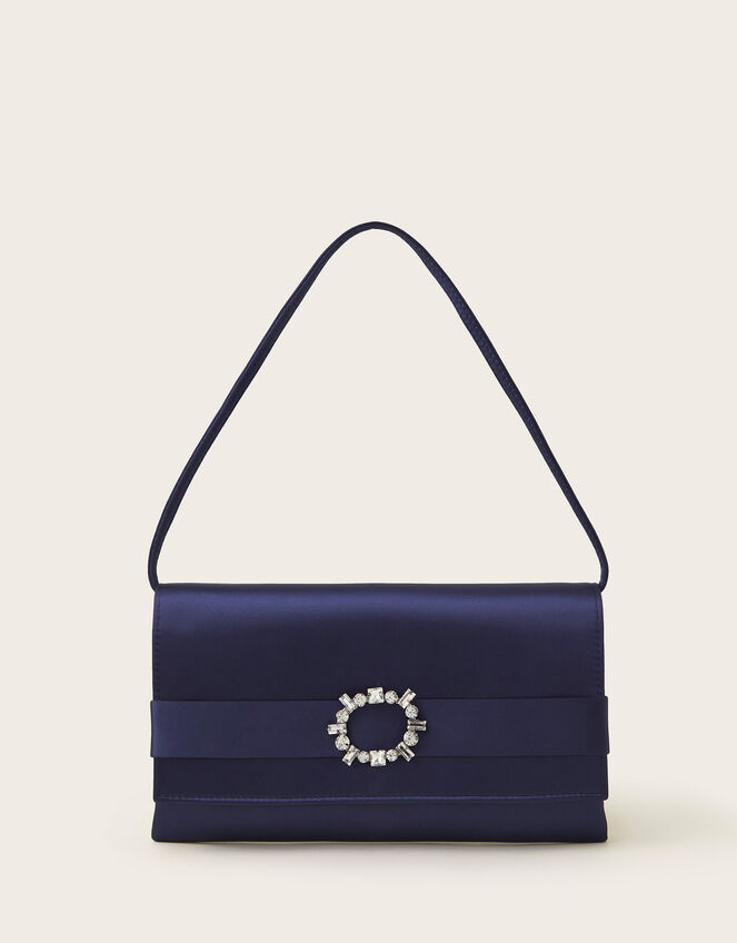 Selma Satin Clutch, , large