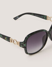 Oversized Round Sunglasses, , large