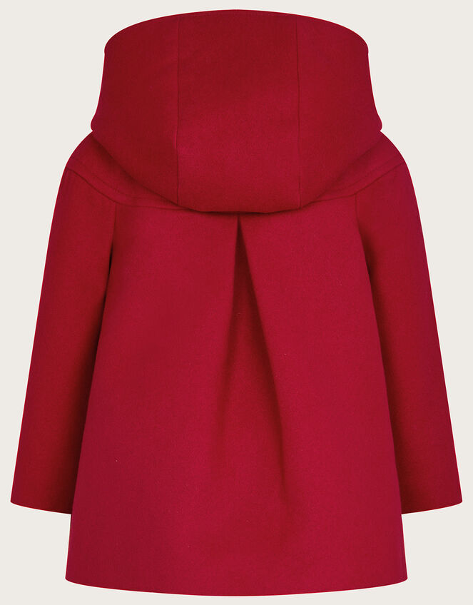 Baby Heart Velvet Pocket Coat, Red (RED), large