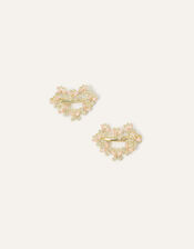 Gem Flutter Heart Hair Clip Twinset, , large
