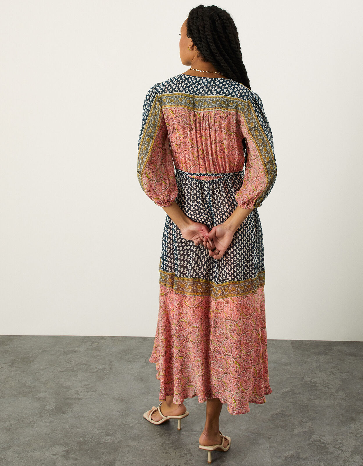 ARTISAN STUDIO Gabriella Dress in Sustainable Viscose Orange