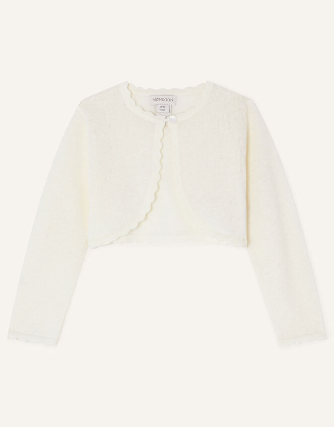 Baby Niamh Cardigan, Ivory (IVORY), large