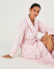 Heart Foil Dressing Gown, Pink (PINK), large