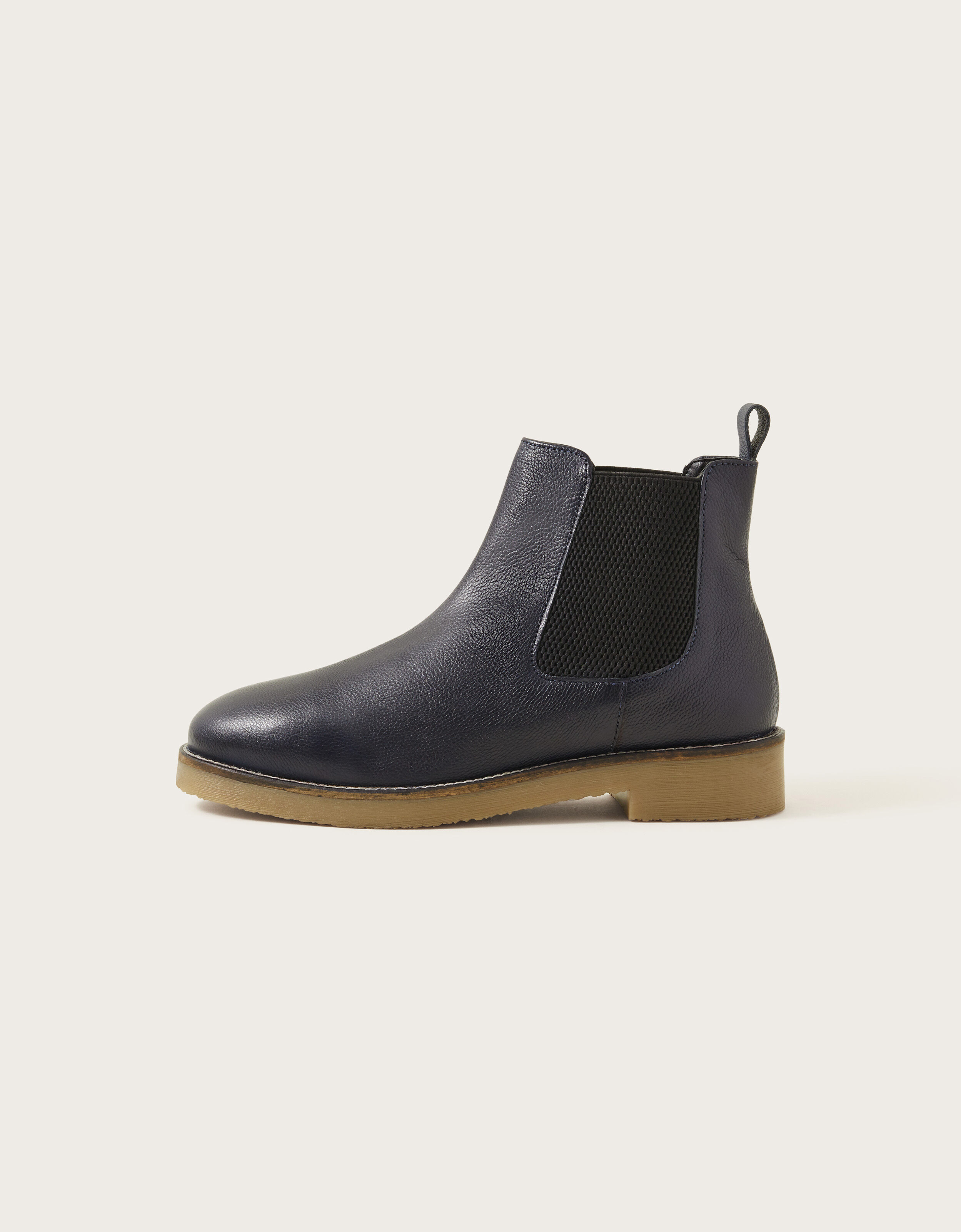 Chiswick Leather Chelsea Boots Blue