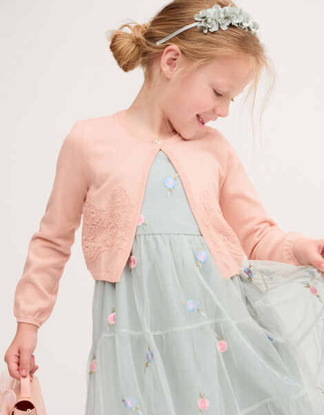 Harper Lace Cardigan, Pink (PINK), large