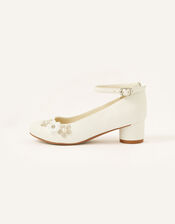 Dazzle Flower Heels, Ivory (IVORY), large