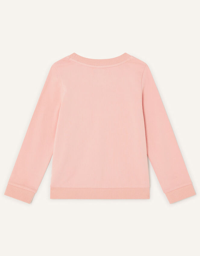 Tulle Heart Detail Sweatshirt, Pink (PINK), large