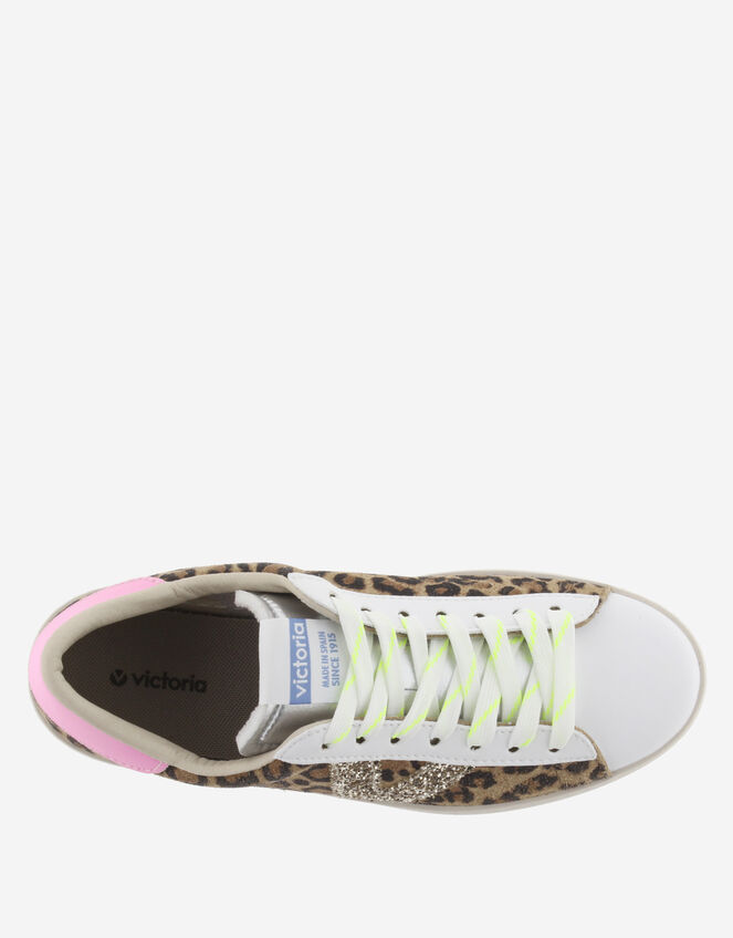 Victoria Berlin Leopard Print Trainers, Leopard (LEOPARD), large
