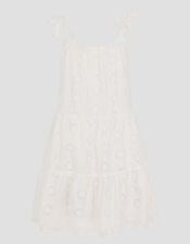 Maud Broderie Dress, White (WHITE), large