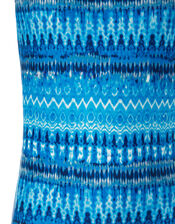 Cypress Tie Dye Swimsuit with Recycled Polyester, Blue (BLUE), large