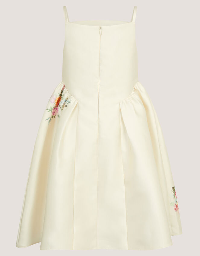 Molly Strappy Floral Party Dress, Ivory (IVORY), large