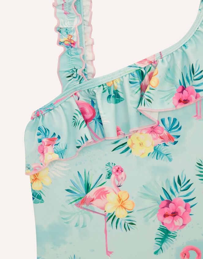 Florence Flamingo Swimsuit, Blue (AQUA), large