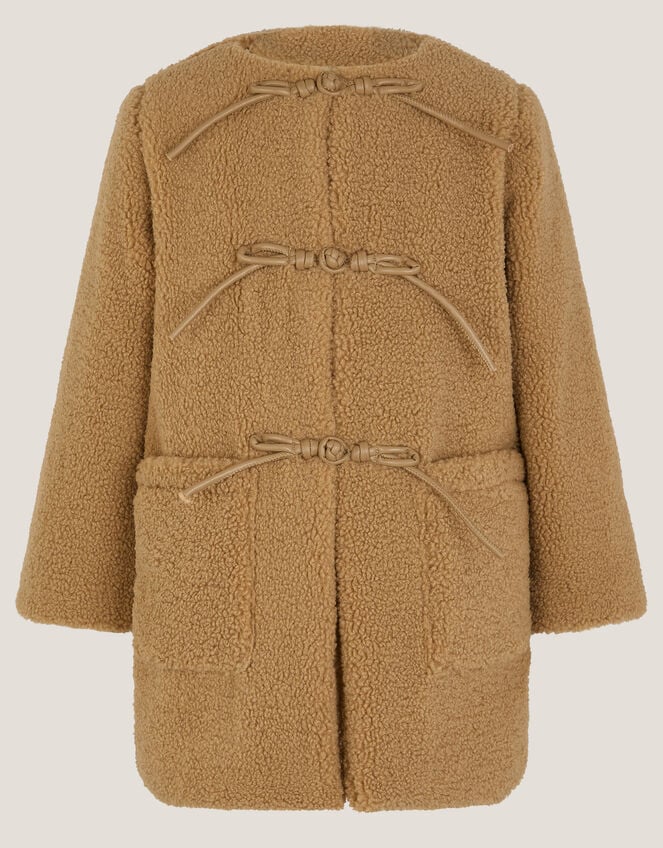Borg Duffle Coat, Camel (CAMEL), large