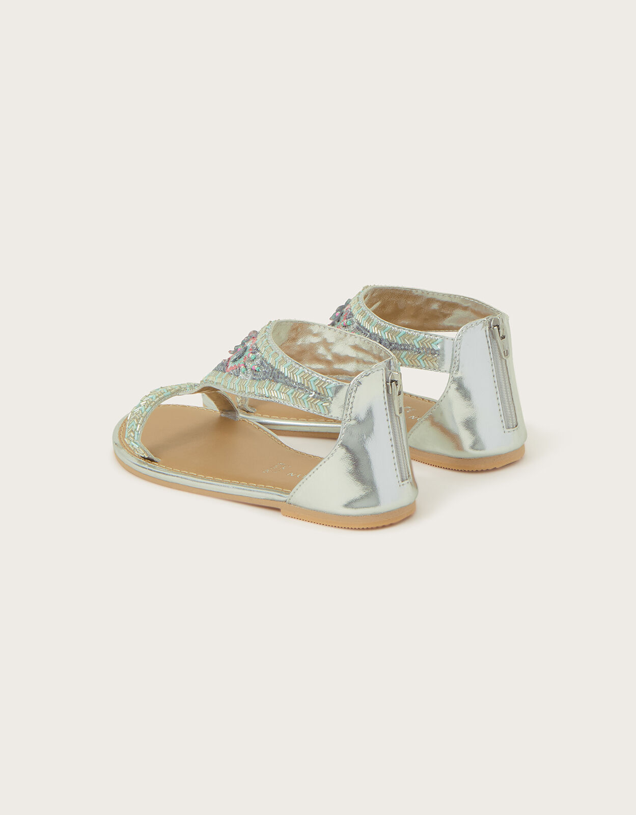 Floral shop embellished sandals