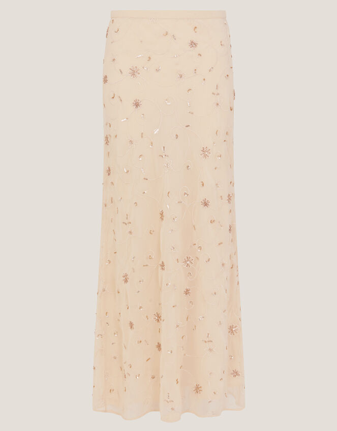 The India Edit Celestine Embellished Maxi Skirt, Yellow (YELLOW), large
