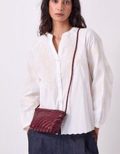 Ellyla Sia Woven Leather Crossbody Bag, , large