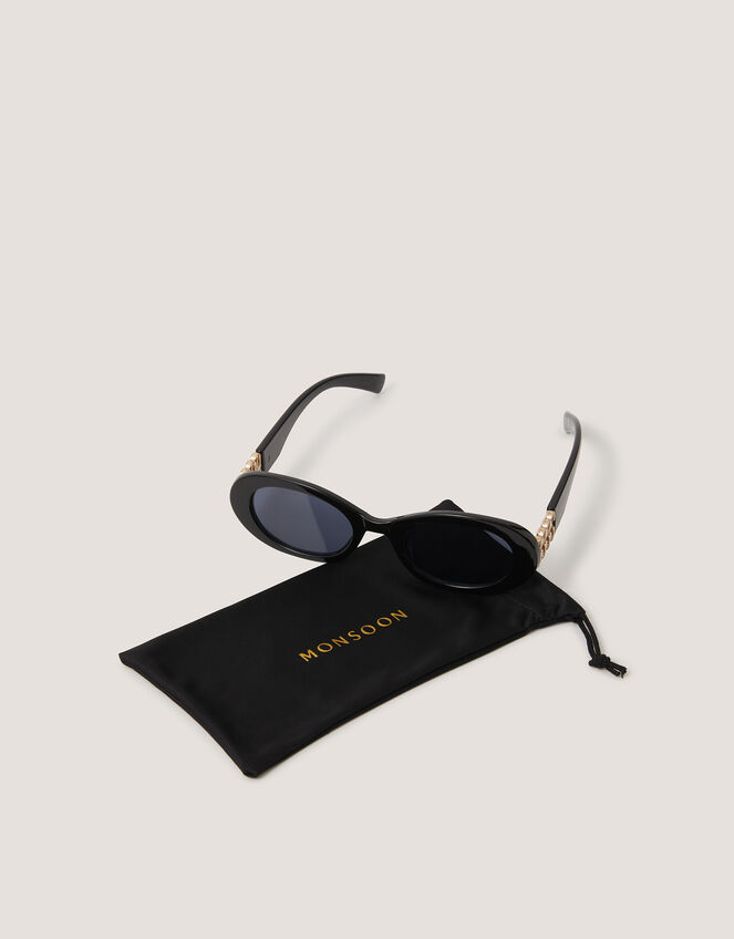 Chunky Oval Sunglasses, , large