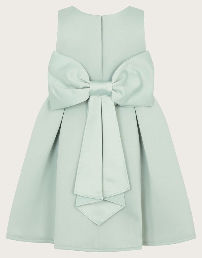 Baby Molly Scuba Bridesmaid Dress, Green (SAGE), large