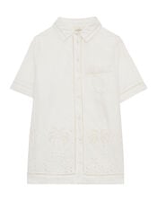 Petite Mendigote Tinia Embroidered Blouse, Natural (ECRU), large